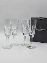Waterford Crystal Lismore Champagne Flutes Set of 4 Ireland w/ Original Box. New