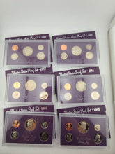 Set Of 1984 To 1989 U.S. Mint Proof Set Lot (6 Sets) Complete Original Packaging