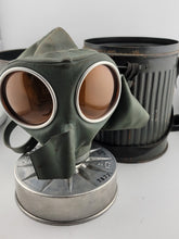 Rare 1939 WaA320 RL1 Civil Defense German WWII Gas Mask W Wide Canister. VG Cond