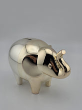 Wedgwood Vera Wang Silverplated Elephant Piggy Bank - Two-Tone Vintage Decor