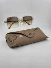 Vtg RAY-BAN RB 1973 1281/51 CLEAR PINK GRADIENT AUTHENTIC FRAME SUNGLASSES 53-20