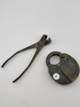 Rare Collectible Lot Of Antique Pad Lock And Civil War Era Bullet Mold.