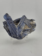 Large Blue Kyanite Crystal Cluster with Quartz Matrix Display. 1 Lb 6 Oz.