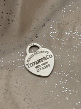Authentic Tiffany & Co. Return to Tiffany 925 Sterling Silver Heart Tag Charm