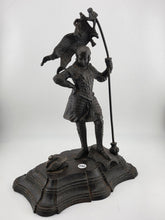 Antique 19thC Bronze Knight Warrior Clock Topper – Medieval St. George Style.