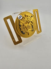 Vintage US Guatemala Coat of Arms Gold Tone Military Army N.S. MEYER Belt Buckle