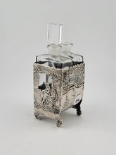 Rare Antique 1936 C 2 Bottle Set Perfume Cologne Bottles Deutch Sterling Silver