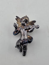 VINTAGE STERLING 925 ANGEL/CHERUB WITH WINGS PIN/19.3 GRAMS!