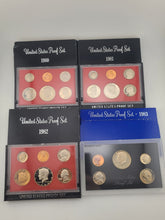 Lot of 4 United States Proof Sets 1980 1981 1982 1983 Original Package Complete