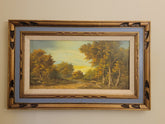 Antique One Of Kind Hand Painted Oil On Canvas Painting Signed W. Cook. Read.