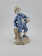 Antique Jens M. Jensen porcelain figure / Aalborg / boy with basket / Denmark #I