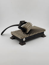 Rare Antique 1880 American Machine Cast Iron Hand Fluter Crimper W Wooden Handle