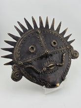 Vintage Brass Tribal Art Sun God Wall Hanging Handmade Wall Mask Decor 8X8"