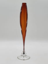 Tom Anderson Glasshouse Studio Seattle Art Glass Pedestal Bud Vase Signed. 14 In