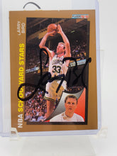 Autogtaphed 1992-93 Fleer - Schoolyard Stars #256 Larry Bird With COA