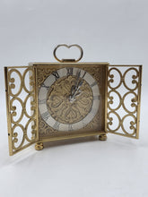 Ultra Rare Arthur Imhof Swiss 8 Day 15 J Gilt Brass Clock Pierced Doors. Works