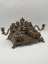 Antique 19th C Museum Quality Napoleon III French Gilt Bronze Figural Écritoire