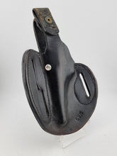 Vintage Post WW2 Black Leather CWK Handgun Holster. Good Condition.