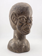 Antique Authentic African Songye Style Tribal Carved Wooden Head Sculpture 9 in