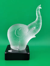 Rare Frosted Art Glass ELEPHANT Signed "Robla" Attributed to Archimede Seguso