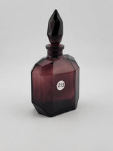 Rare Vintage Desna dark violet Diamond Cut perfume Collectibe bottle. Unmarked.