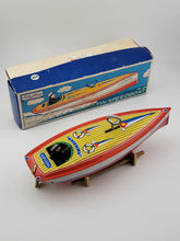 Vintage 1996 Schylling Tin SpeedBoat Zephyr Wind Up Toy LIMITED EDITION. Working
