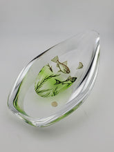 Rare Edward Hald Orrefors Graal Ashtray/ Vase Swedish ArtDeco FishDesign (1950s)