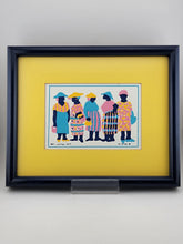 Rare Original Small ML (Lisa) Etre Signed Painting Titled Deh Womam Dem 1989.