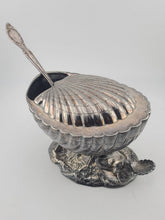 Ultra Rare Antique 19th C English Victorian Shell Shaped Silver Spoon Warmer.