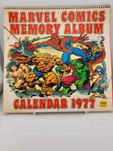 MARVEL COMICS MEMORY ALBUM CALENDAR 1977 ROY THOMAS JACK KIRBY COLAN UNUSED.