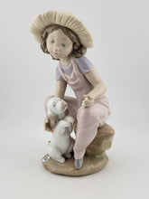 RETIRED LLADRO 6680 "FRIENDS FOREVER" GIRL W/DOG 1999 COLLECTOR SOCIETY FIGURINE