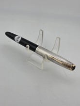 Vtg 1940 Parker 51 Fountain Pen Black Barrel Sterling Silver Cap Gold Arrow Clip
