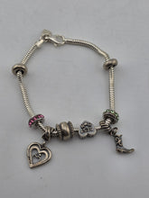 M. Anthony .925 Sterling Silver Mother Daughter Charm Bracelet Assorted W Charms