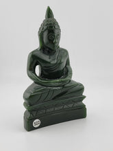 Rare Genuine Solid Canadian Nephrite Jade Thai Buddha Figurine - 6 Inch High.