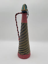 VINTAGE 1960'S BOHEMIAN WINE CARAFE Colorful Decorative Bottle Iberia Spain