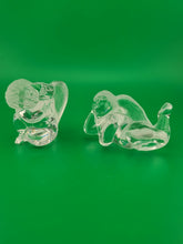 Pair Of Vintage Daum France Crystal Cherubs Angels Signed. Mint Condition Signed