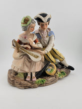 Vintage Royal Crown Victorian Couple Lovers Lord & Lady Porcelain Figurine