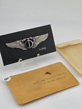 WWII USAAF Technical Observer Sterling Wing 3" Brooch In Original Packaging