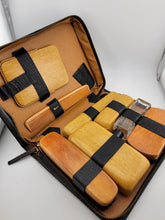 Antique Rumpp Vanity Travel Kit Leather Case w/Mohawk Men's Shaving Grooming ICS