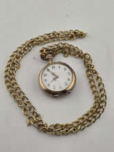 Antique 1890's Swiss Solid 800 Silver Pendant Pocket Watch Enamel Dial. Works.