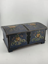 Rare Antique Hand Inscribed 1943 German Folk Art Chest WWII Augsburg Kepsake Box