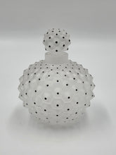 Vintage Signed Lalique France Cactus Satin Crystal and Enamel Perfume Bottle