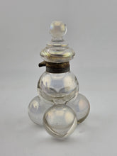 Antique 19th C Iridescent Glass Soap Bubble Inkwell Victorian Bohemia Harrach.