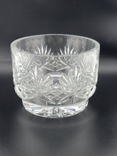 Vintage Illusions 24% Full Lead Crystal Clear Footed Bowl Hand Cut Germany