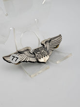 3" STERLING SILVER USAF AIR FORCE NAVIGATOR WINGS PIN BADGE (FI2)