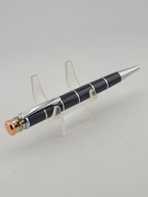 Vintage Trinity De Cartier Ballpoint Pen Black Lacquer Silver Gold Trim France