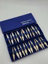 Towle Italy Figural Corn Cob Holders Set 24 Silverplate Original Box