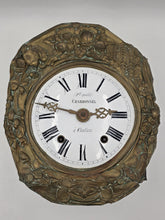 Rare Antique 1850's French Comtoise/Morbier Hanging Clock Movement. Untested.