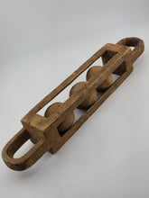 Rare Antique 19th C Folk Art Petite Handcarved Whimsy Ball in Cage Sculptures