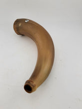 Antique 19th C Translucent Civil War Era American Natural Powder Horn 9" Long.